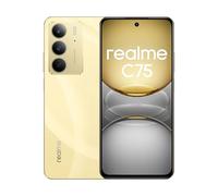 realme C75 Smartphone, Dual SIM, 8GB RAM + 256GB Storage, 6000mAh Battery, 6.72" FHD+ Display, 50MP Dual Camera, 4G LTE 12 Months Warranty - International Version (Gold)