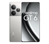 Realme GT6 Smartphone 5G 12 + 256 GB, Snapdragon 8s Gen3 Processor, Ultra Bright Display 120 Hz 6.78 Inch 6000nit, Camera 50 MP Sony LYT-808, Battery 5500 mAh, NFC, Dual SIM, Silver (without adapter)