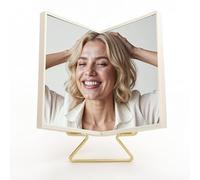 Realme V True Non-Reversing Mirror(2026 New Version) - True Image, Unmatched Precision, New Pakage, Slim Design for Makeup Vanity, 9'' Non-Reversing Mirror with Stand