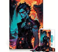 Realms of Fire And Shadow︰ Hades Jigsaw Puzzles for Adults 1000 Piece Logic Toy Stress Release Precision Cut Festival Gift (38x52cm)