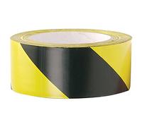 REALPACK® 1 Roll - Hazard/Warning Safety Tape colours Black & Yellow size 48mm x 33m Free