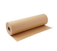 Realpack 1 x Brown Heavy Duty Strong Kraft Paper Size - 500mm x 20m. Good For Parcel Packaging Gift Wrap Home Schools and Craft Works. Smooth Outer Surface.