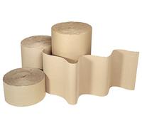 REALPACK® | 1 x Corrugated Cardboard Paper Roll | Size: Width 28'' 700mm x 75m Length | Best Prices | Strong Enough Ideal For Protection |Free Fast UK Shipping is Available