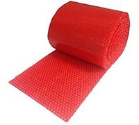 REALPACK® 1 x Roll - Antistatic Red Bubble Wrap Size : Wide 12" 500mm x 100m. Ideal for Providing Physical Protection in Transit by Electrostatic