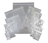 REALPACK® 100 x Grip Seal Plastic Bags 9'' x 12.75'' - are Made From Tear Resistant Polythene at Least 40 Microns