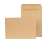 REALPACK® 125 x C5/A5 Manilla Envelopes - Plain Self Seal Brown Envelopes SS 90gsm