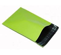 REALPACK® 25 x Neon Green Plastic Poly Mailing Bags Envelopes Size 12" x 16" 305mm x 406mm+(40mm Lip) DVD