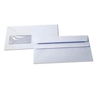 REALPACK® 500 x DL White Envelopes - Window Self Seal White Envelopes SS 90gsm