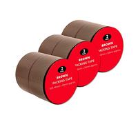 REALPACK® - 6 Rolls 48MM x 66M Buff / Brown Parcel Packing Tape Provides a Strong Secure