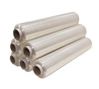 REALPACK® 6 x QUALITY FLUSH CORE CLEAR PALLET STRETCH WRAP STRONG SHRINK FILM