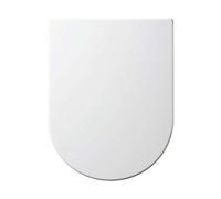 Realpack Q-line® BATHROOM SOFT CLOSE SLOW OVAL WHITE TOILET SEATS | STANDARD/D-SHAPE/LUXURY | BOTTOM FIXING | NEW FREE UK DELIVERY (D-Shape)