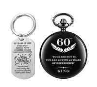Realpoo Personalized Pocket Watch with Chain for Men, for His 18/21/30/40/50/60 Years Old,The Quartz Pocket Watch Personalized Engraving 18th to 60th, QPW-AGE106, Classic
