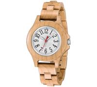 Realpoo Women's Wooden Quartz Light Watch, All-Wood Watch Band Quartz Analog Women's Watch,Foldover Clasp Wood Strap Wooden Watches for Lady, Women-QW103, 时尚