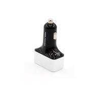 Realpower 4-Port USB Car Charger, Car Charger, 4 x USB Out, 12-24 V, for iPhone, iPad, Samsung Galaxy/Note / S9, HTC, LG, Smartphones, Tablets, Power