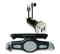 RealPower KFZ-Ladegerat Set + Kabel + Halterung Ta NEW