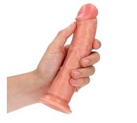 RealRock Curved Realistic Dildo with Suction Cup 7 Inch