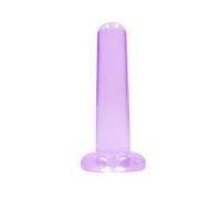 RealRock Non Realistic Dildo with Suction Cup - 5.3" - Purple