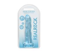 Realrock Non Realistic Dildo with Suction Cup, Blue, 17.5 cm Size