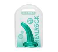 Realrock Non Realistic Dildo with Suction Cup, Green, 11.5 cm Size
