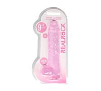 Sex Toys Silicone Realistic Suction Cup Jelly Dildo Pink 9" / 23 CM