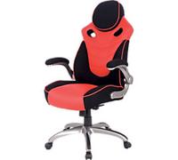 Realspace Gaming Chair Basic Tilt Bonded leather 2D Armrest Black, Red 110 kg HLC-1455