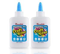 Realth Craft Glue/PVA Glue | Dries Clear & All-Purpose Adhesive | 200ml Art Craft Glues | Ideal for Paper Card Jewelry Making DIY Projects