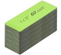 Realth Magnetic Dry Erase Labels | 60 Pcs 2.5CM x 7.6CM Green | Reusable Erasable Write | for Classroom Home Office Whiteboard Refrigerator Crafts Name Tags (RML1360G)