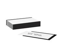 Realth Magnetic Label Holder | 50MM X 127MM | 30 Packs C Channel | White Cards and Clear Protectors | Mess Free Removable | for White Board Metal Wall Cabinet Drawer and Shelves(MLH2530)