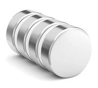 Realth Magnets Disc Magnetic Blocks | 4 Pack | for Research Industrial Purposes Educational