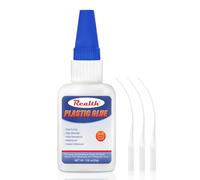 Realth Plastic Glue | 30g Strong Clear Super Glue for Fixing Glass | with Anti-Clog Cap | Instant Drying Heat-Resistant | Suitable for Model Acrylic PVC Miniatures 3D Printing