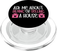 Realtor Ask Me About Buying Or Selling A House PopSockets PopGrip for MagSafe