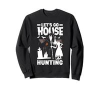 Realtor Beautiful Witch Halloween Lets Go House Hunting Sweatshirt