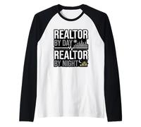 Realtor By Day Realtor By Night Agent Raglan Baseball Tee