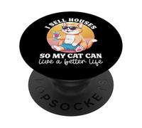 Realtor Cat I Sell Houses So My Cat Can Live A Better Life PopSockets Adhesive PopGrip