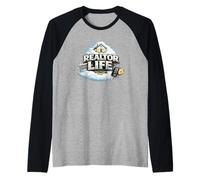 Realtor Life Agent Gift Home Selling House Keys Broker Raglan Baseball Tee