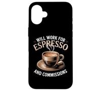 Realtor Life Runs on Espresso & Commissions Case for iPhone 16 Plus