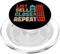 Realtor List Sell Close Repeat PopSockets PopGrip for MagSafe