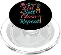 Realtor List Sell Close Repeat PopSockets PopGrip for MagSafe