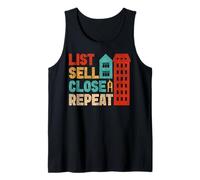 Realtor List Sell Close Repeat Tank Top