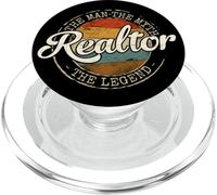 Realtor Man Myth Legend Vintage Stamp Real Estate PopSockets PopGrip for MagSafe