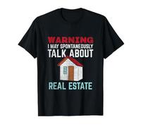 Realtor Quote Design for Real Estate Agent - I Talk About Value Graphic T-Shirt, Men, Black, XL