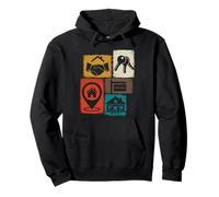 Realtor Vintage Collage Real Estate Pullover Hoodie