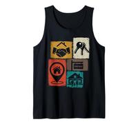 Realtor Vintage Collage Real Estate Tank Top