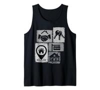 Realtor Vintage Collage Real Estate Tank Top