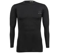 Realtree Base Layer Thermal Underwear for Men - Long Sleeve Shirt Long Johns Top, Black, Medium