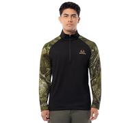 Realtree mens 1/4 Zip Performance Pullover With Mock Neck