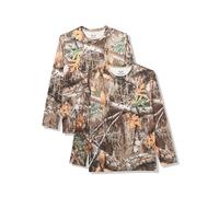 Realtree Mens 2 Pack Long Sleeve Performance Tees, Realtree Edge Camo, Large