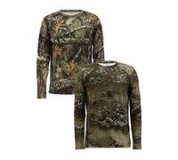 Realtree Men's 2 Pack Long Sleeve Performance Tees, Realtree Edge/Excape, Medium