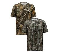 Realtree Men's 2 Pack Short Sleeve Performance Tees, Realtree Edge/Original, Medium