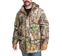 Realtree Men's Camo Hunting Insulated Cold Weather Parka Jacket - Water-resistant, Mid-weight and Super Warm Coat, Edge Camo | Detachable Hood, XXL